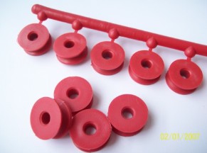 7/8" red nylon sheave